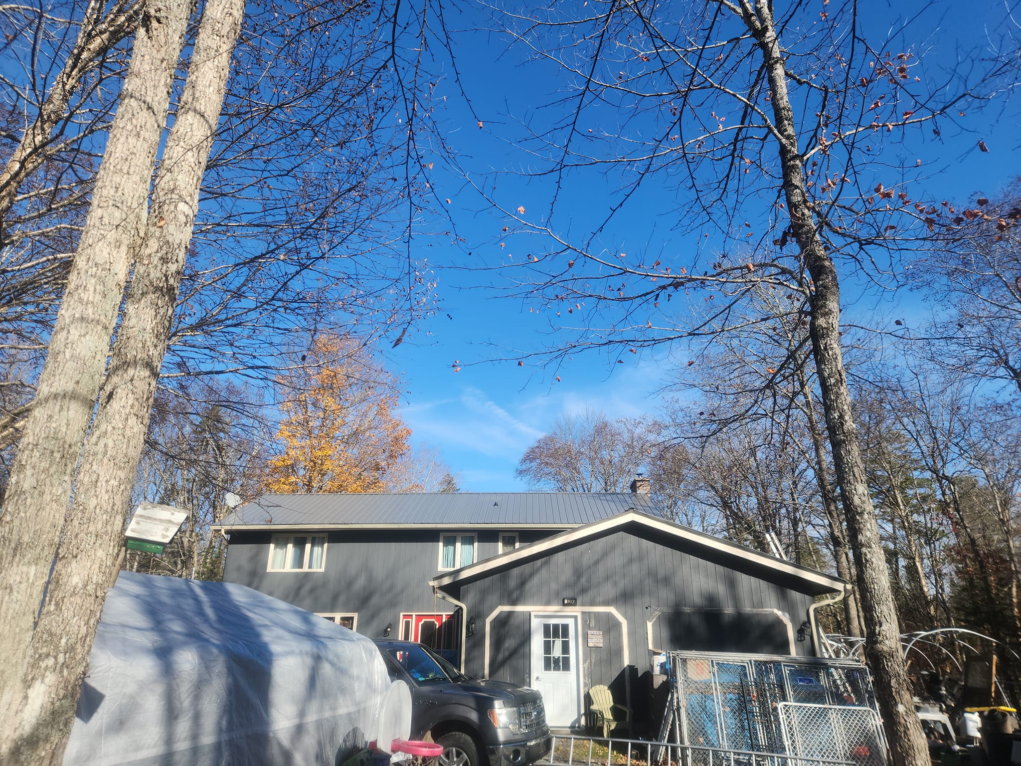 Completed roofing project